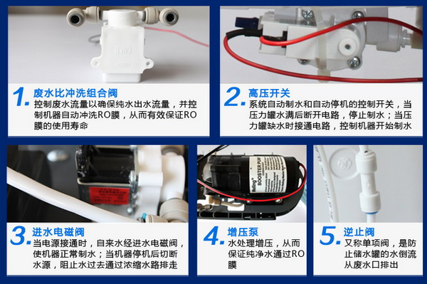 美的MRO121-4加强版反渗透净水器开关说明